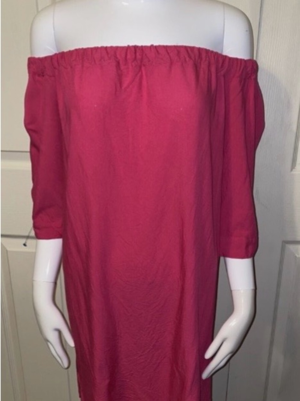 Off-Shoulder Pink Women's Dress